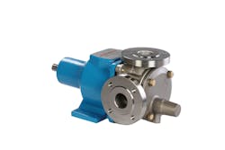Blackmer's E Series Magnetic Drive Gear Pumps feature a revolutionary design with a patented between-the-bearing support system. This design eliminates leaks and reduces mechanical wear, helping increase the safety of site personnel and the environment. Blackmer's E Series Magnetic Drive Gear Pumps feature a revolutionary design with a patented between-the-bearing support system. This design eliminates leaks and reduces mechanical wear, helping increase the safety of site personnel and the environment.