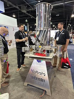 Chad Grether of Brabender Technologie describes Brabender's new NXT45M twin screw feeder, which was designed to handle poor-flowing, sticky powders as well as fibers and pellets. Chad Grether of Brabender Technologie describes Brabender's new NXT45M twin screw feeder, which was designed to handle poor-flowing, sticky powders as well as fibers and pellets.