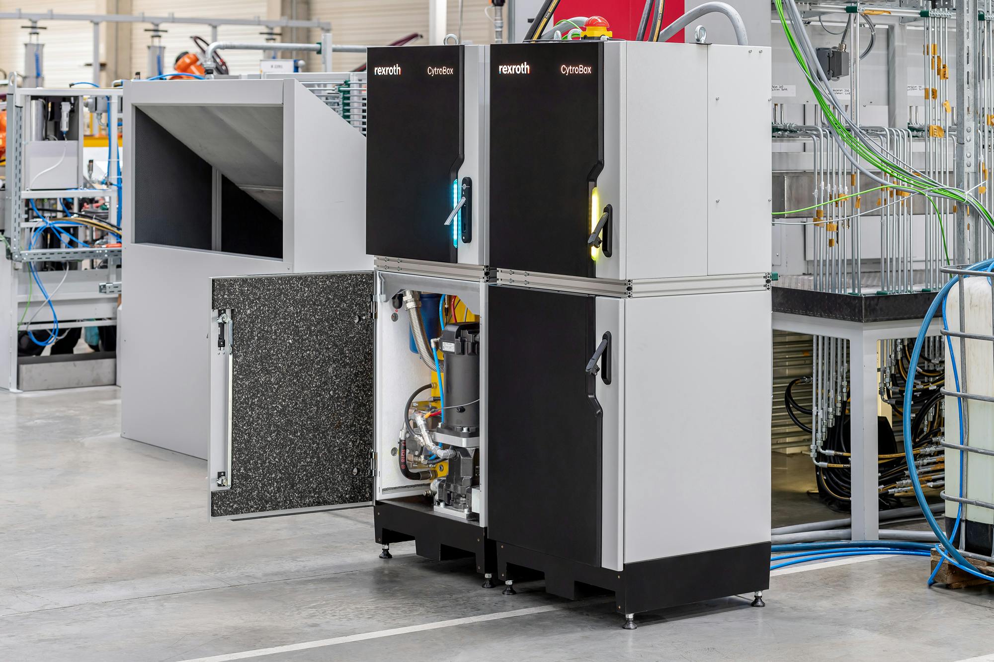 Due to lower average motor RPM, variable speed pump systems perform significantly more efficiently and quieter than fixed speed hydraulic systems.