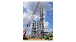 Horizontal-built truckable module installed vertically at the final project site. Horizontal-built truckable module installed vertically at the final project site.