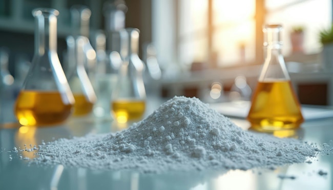 Powder in a lab