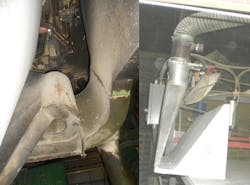 Poorly designed dust collection hoods Poorly designed dust collection hoods