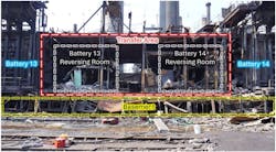 Clairton Coke Works Batteries 13 and 14 after the explosion