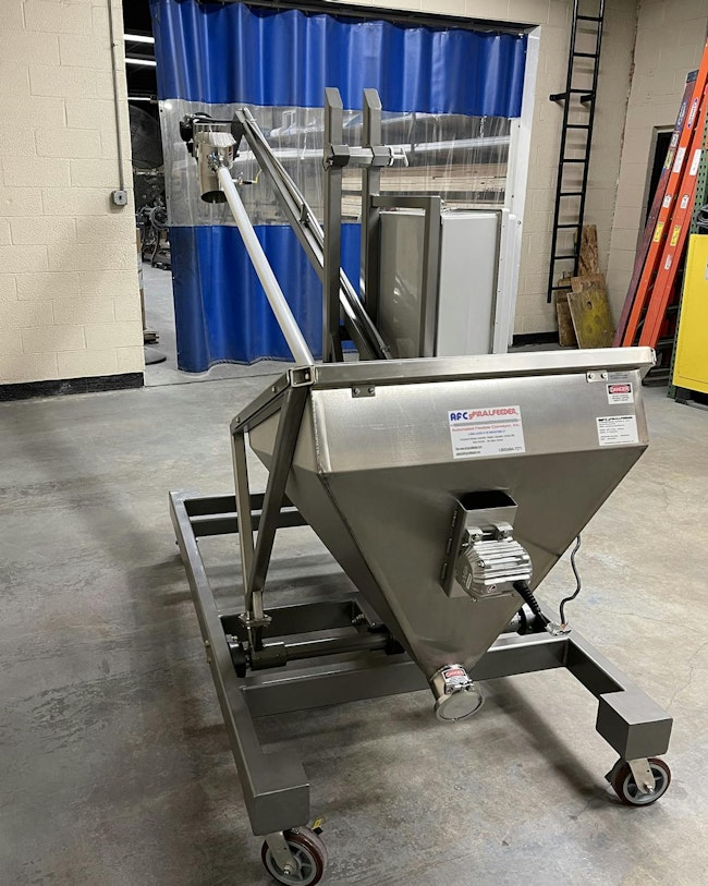 Sanitary tiltable AFC Spiralfeeder