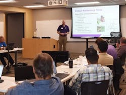 K-State classroom with students
