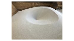 Bulk solid material in storage vessel Bulk solid material in storage vessel