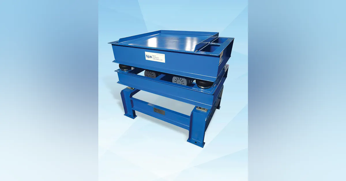 Retractable Process Table Best Process Solutions delivers durable vibratory tables for bulk ...