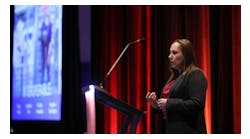 Kristin Fielder, Group Product Manager, Rockwell Automation, presenting Rockwell's MES solutions at the 2025 Plex Summit Kristin Fielder, Group Product Manager, Rockwell Automation, presenting Rockwell's MES solutions at the 2025 Plex Summit