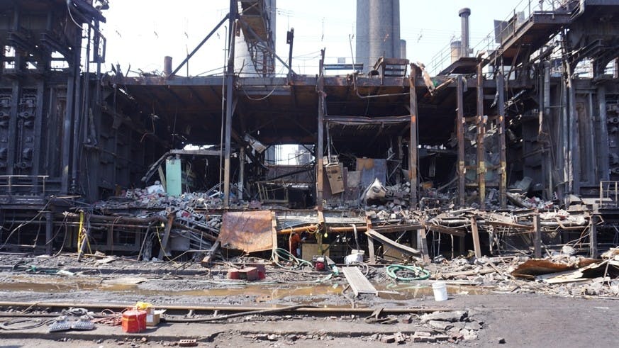 US Steel's Clairton Coke Works after explosion