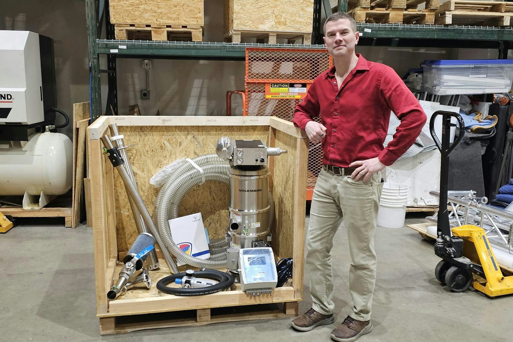 Volkmann VS vacuum conveyor