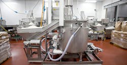 Unibloc FoodFirst pump design supports hygienic batter processing in high-speed lines. Unibloc FoodFirst pump design supports hygienic batter processing in high-speed lines.