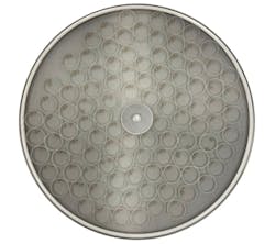 Sandwich screen with de-blinding rings and balls Sandwich screen with de-blinding rings and balls