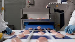 The MXV Slim X-Ray inspection system from Marelec. The MXV Slim X-Ray inspection system from Marelec.