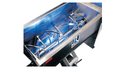 Ribbon blender interior Ribbon blender interior