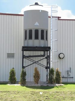 An engineered plastic cooling tower from Delta Cooling recently installed at a sintered metals facility in Western Pennsylvania. An engineered plastic cooling tower from Delta Cooling recently installed at a sintered metals facility in Western Pennsylvania.