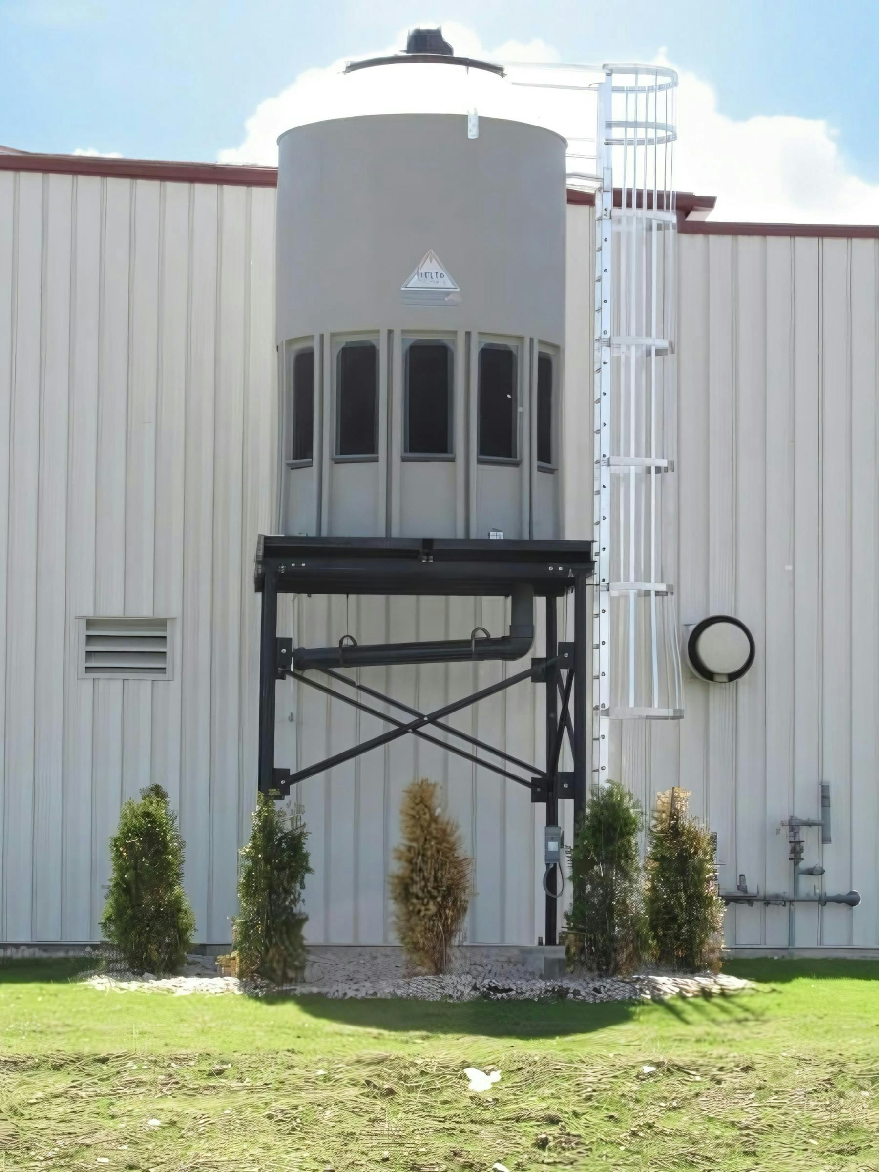 An engineered plastic cooling tower from Delta Cooling recently installed at a sintered metals facility in Western Pennsylvania.
