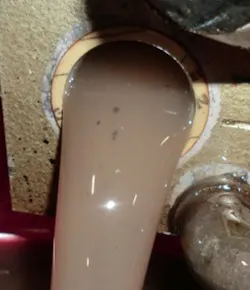 Contaminated oil. Contaminated oil.