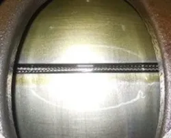 A clean rotor and vane. A clean rotor and vane.