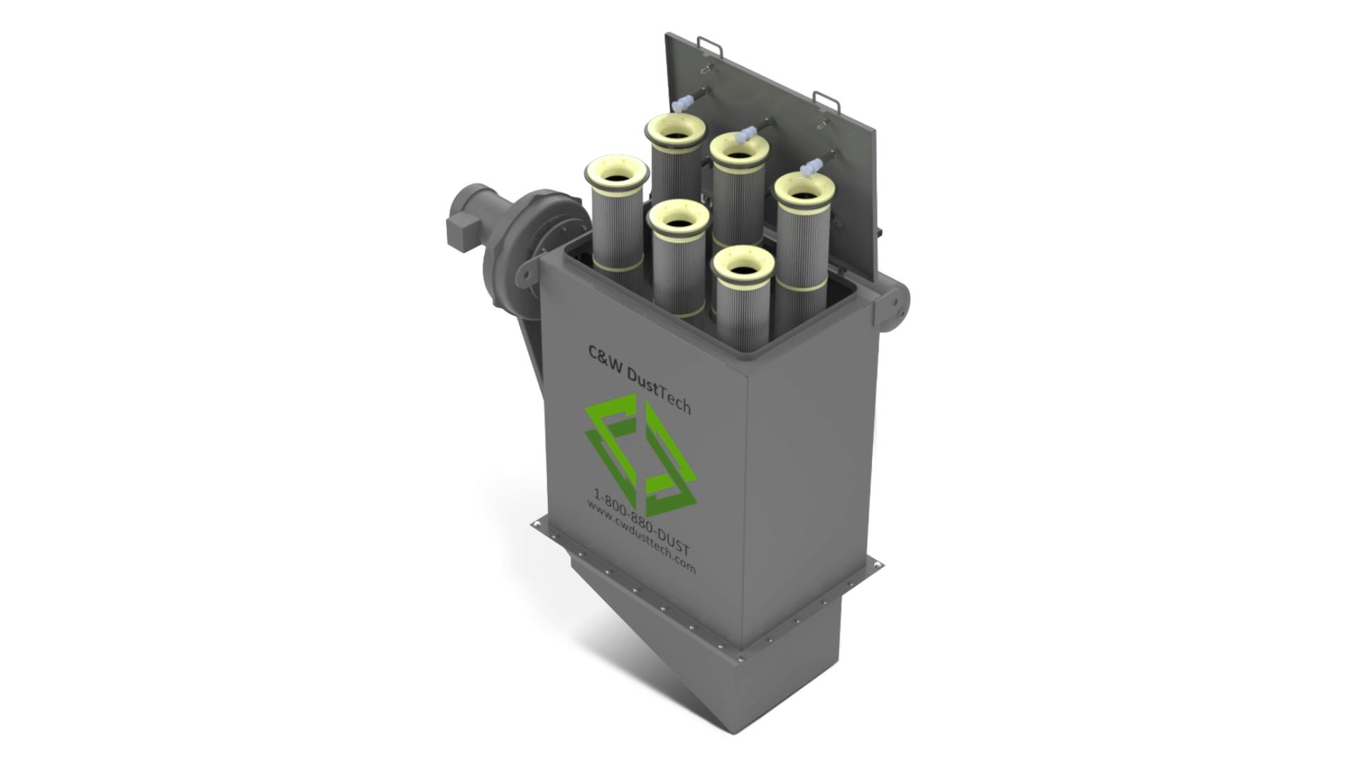 Transfer point dust collector