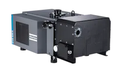 An oil-sealed Atlas Copco rotary vane vacuum pump. An oil-sealed Atlas Copco rotary vane vacuum pump.