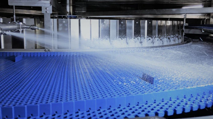 Spiral conveyor belt