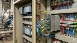 Physical-layer condition in an industrial control cabinet within a process facility. Physical-layer condition in an industrial control cabinet within a process facility.