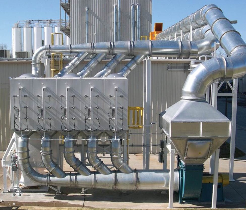 Exterior dust collection system