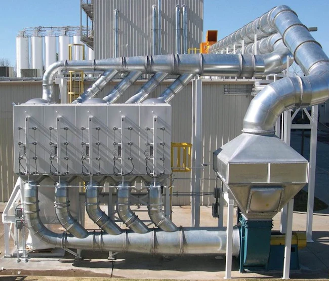 Exterior dust collection system