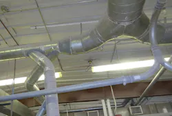 Poorly designed duct system Poorly designed duct system