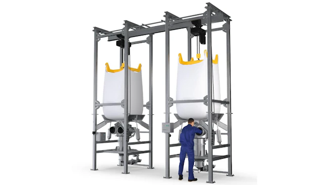 Volkmann containment bulk bag unloader