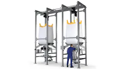 Volkmann containment bulk bag unloader Volkmann containment bulk bag unloader