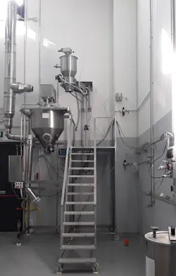 Pneumatic conveyor installation Pneumatic conveyor installation