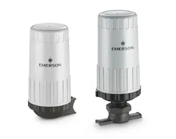 A Rosemount Synchros Wireless Repeater and a Rosemount Synchros Temperature Monitor. A Rosemount Synchros Wireless Repeater and a Rosemount Synchros Temperature Monitor.