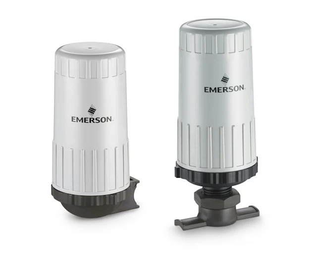 A Rosemount Synchros Wireless Repeater and a Rosemount Synchros Temperature Monitor.