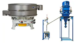 Mechanical screener (left) and air classifier (right) Mechanical screener (left) and air classifier (right)