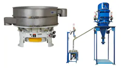 Mechanical screener (left) and air classifier (right) Mechanical screener (left) and air classifier (right)