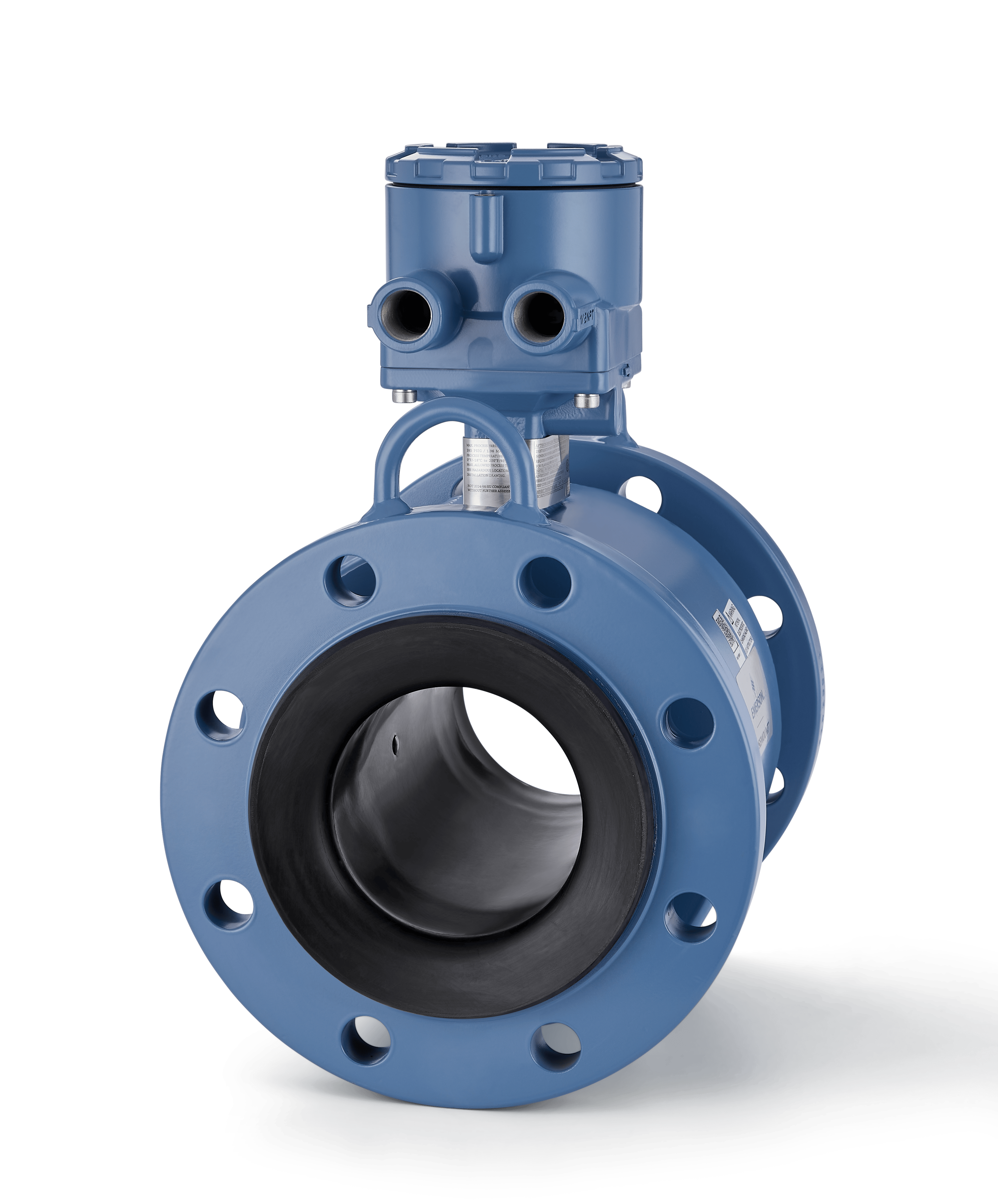 A Rosemount Magnetic Flowmeter with PEX liner.