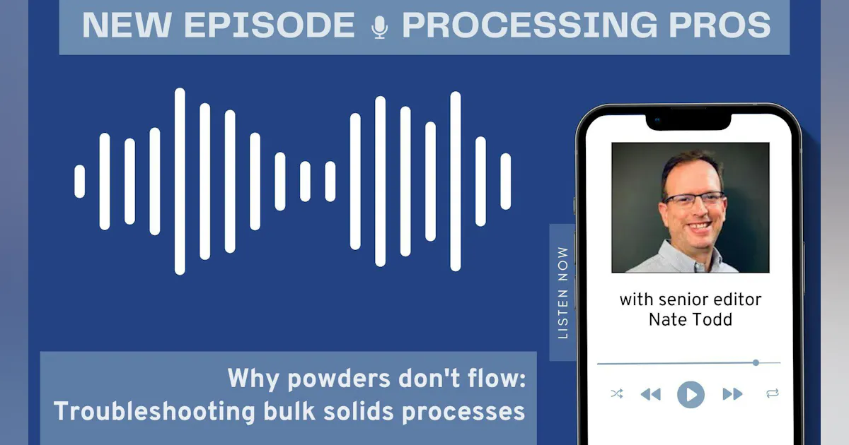 Why powders don't flow: Troubleshooting bulk solids processes ...