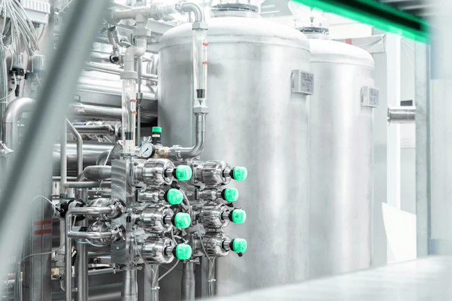 Hygienic design and hot water sanitization ensure that microbiological limit values are complied with.