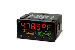 The OM 402UNI can be set to be a numeric display, numeric and bar graph display, controller with relay and/or signal outputs, data recorder and accumulator by enabling a secondary display on the device. The OM 402UNI can be set to be a numeric display, numeric and bar graph display, controller with relay and/or signal outputs, data recorder and accumulator by enabling a secondary display on the device.