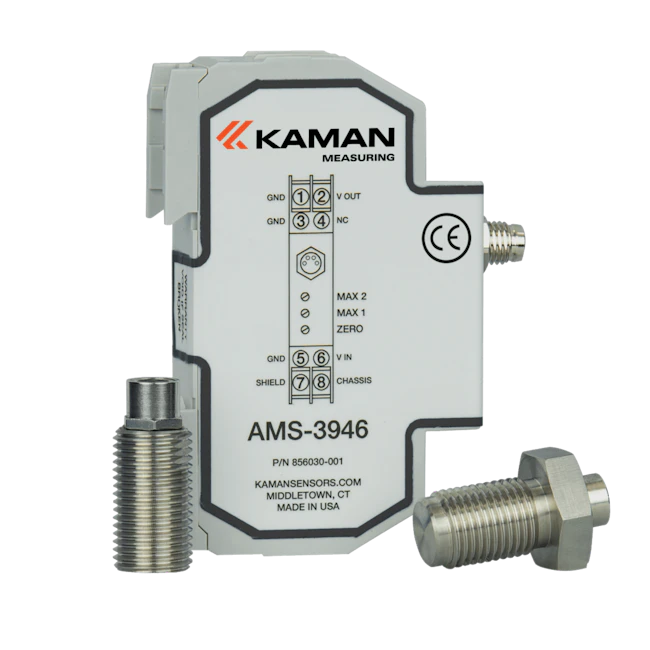 Kaman's AMS sensors significantly enhance condition monitoring systems by accurately measuring and monitoring runout, speed, and changes in machine vibration profiles.