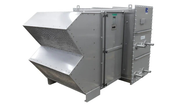 Steam condensing air heater