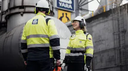 Yara employees at a production site