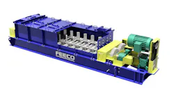 3D rendering of a pugmill mixer