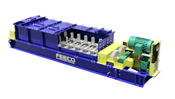 3D rendering of a pugmill mixer