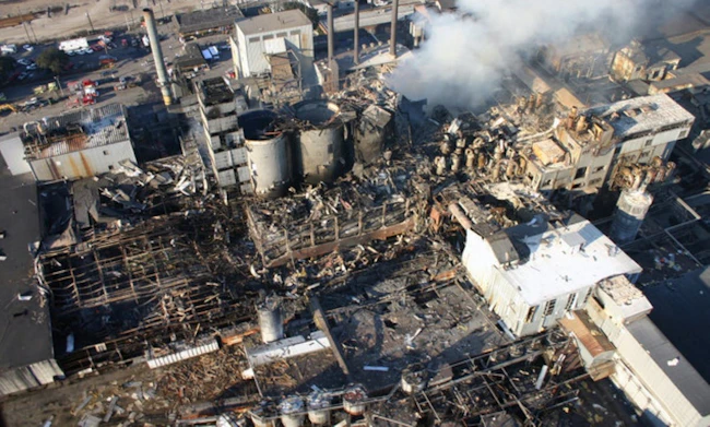 Imperial Sugar after explosion