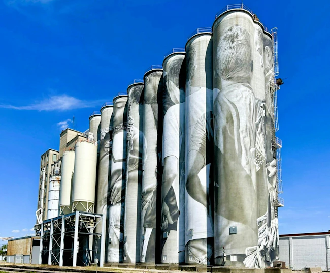 Silo Art project, Mankato, MN