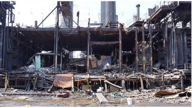 Clairton Coke Works after explosion