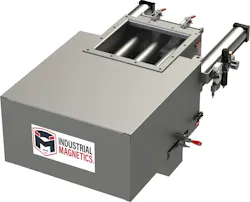 The Mid-Tube Housing incorporates 2-inch diameter rare earth magnetic tubes, configured for optimum ferrous metal separation for difficult flowing products in high-flow rate applications.