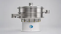 Round vibratory screener